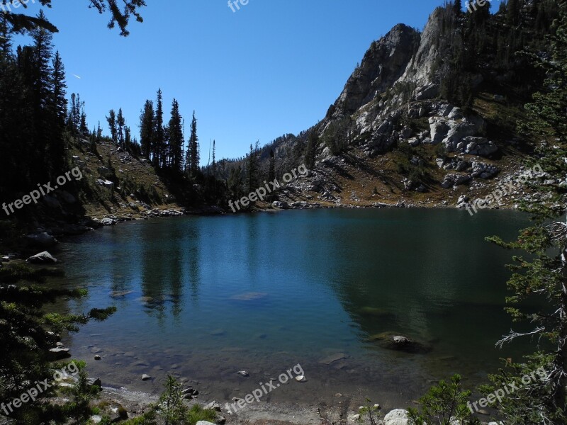 Lake Surprise Grand Teton Nature Mountain Lake