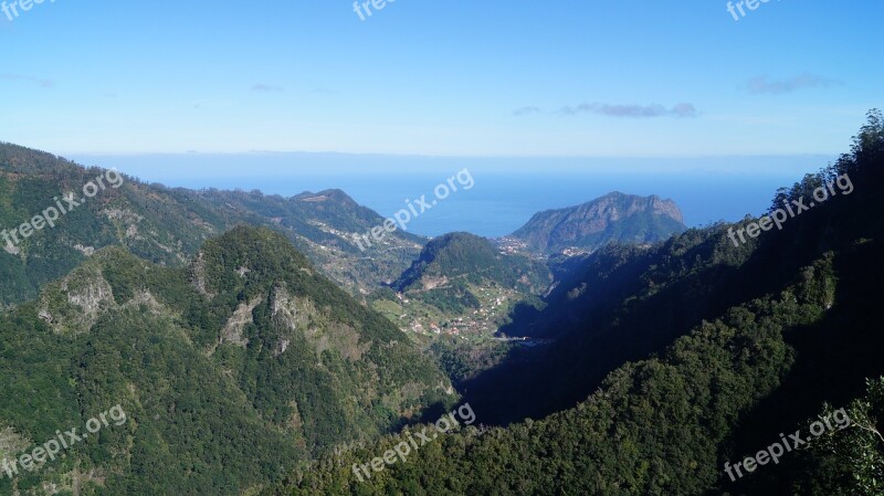 Madeira Levada View Landscape Portugal