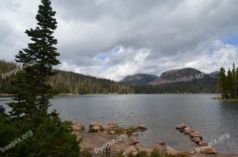 Uinta Mountain Lake Utah Wyoming