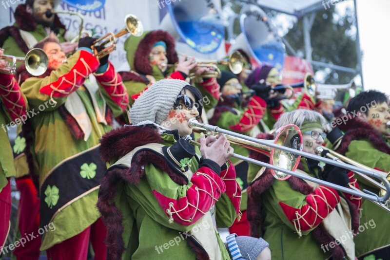 Music Carnival Instruments Trombone Woman