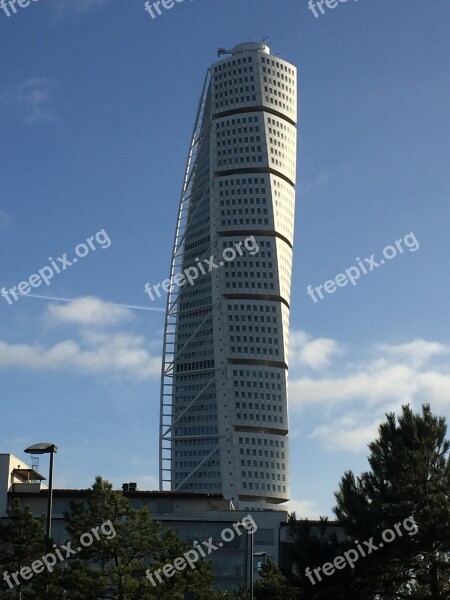 Malmö Landmark Sweden Turning Torso Free Photos