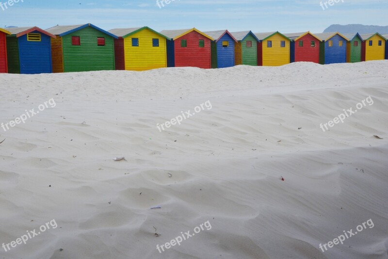 Bathhouses South Africa Muizenberg Free Photos