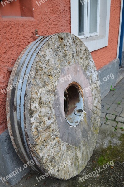 Millstone Kraemersche Kunstmühle Munich Giesing