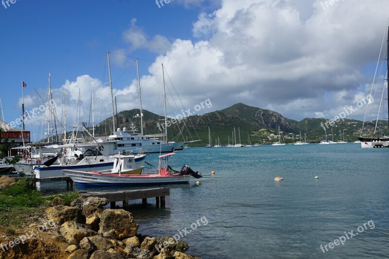 Antigua Caribbean Sea Port Free Photos