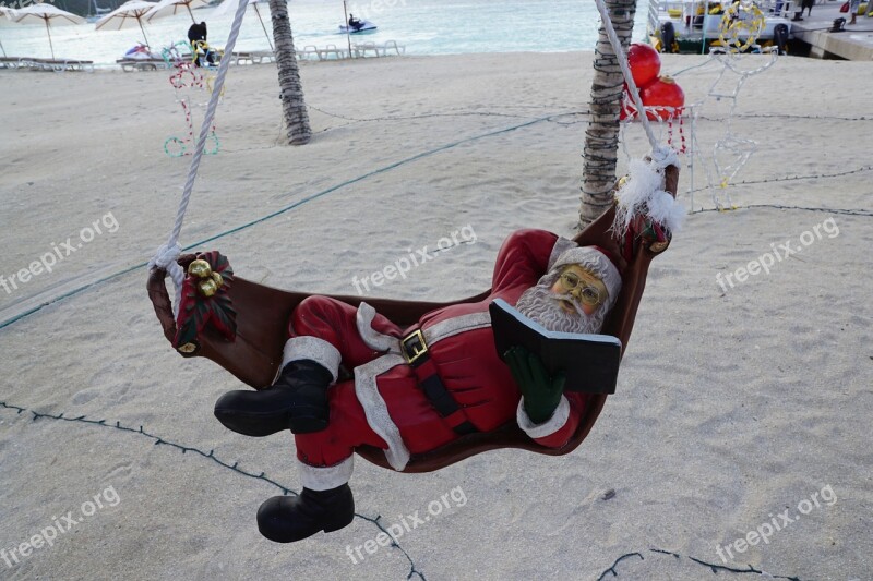 St Maarten Philipsburg Caribbean Beach Santa Claus