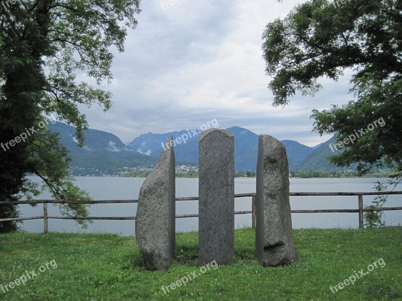 Ticino Lake Lago Maggiore Landscape Water