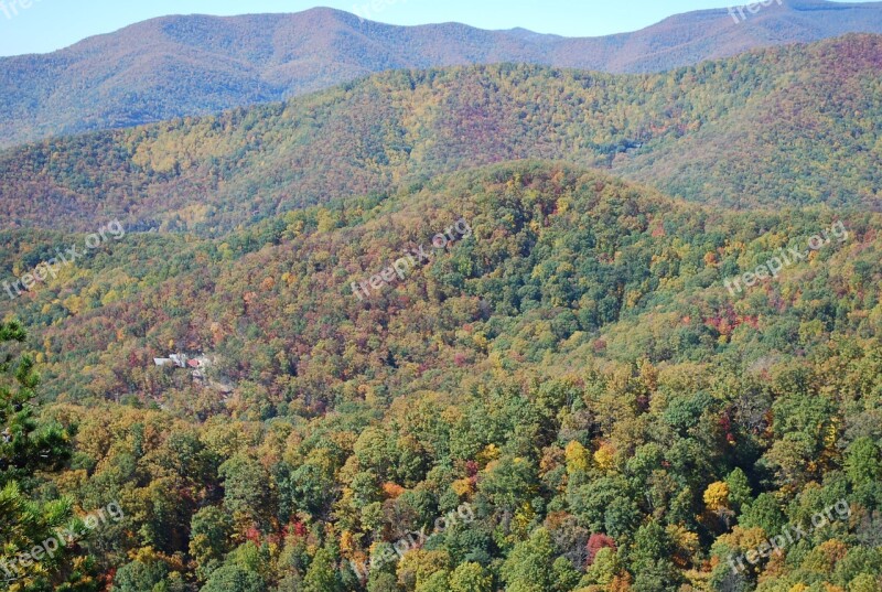 Blue Ridge Mountains Fall North Carolina Free Photos