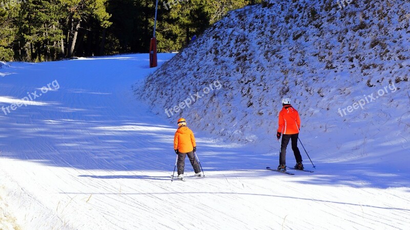 Ski Winter Sports Skiers Skiing Snow