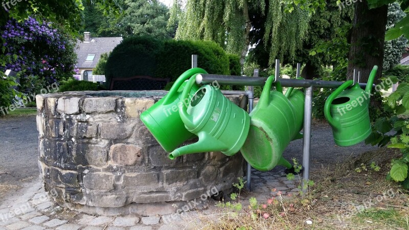 Cemetery Watering Cans Fountain Vessel Casting