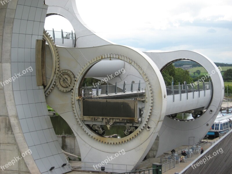 Canal Falkirk Wheel Engineering Lift Scotland