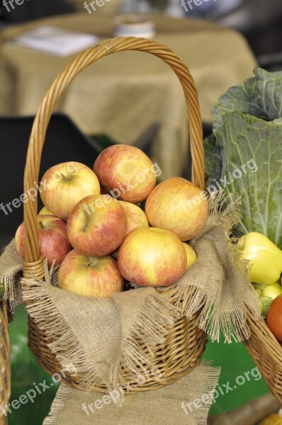 Organic Apples Fruit Fresh Food