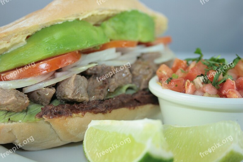 Mexican Food Beef Cake Avocado Free Photos