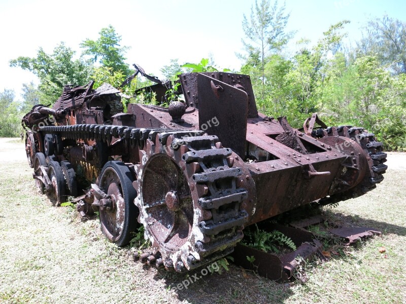 Peliliu Palau World War Ii Battle Of Peliliu Amphibious Vehicle