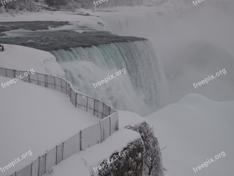 Niagara Falls Winter Ice Niagara Landscape