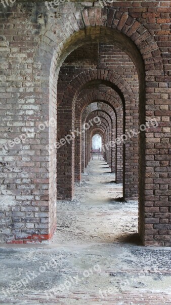 Fort Tunnel Bricks Old Ancient