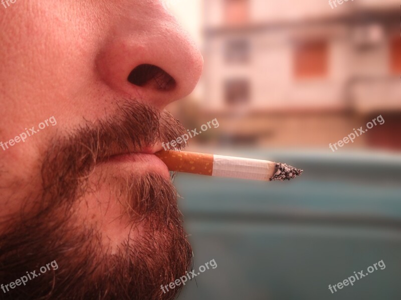 Cigarette Smoked Man Health Mouth