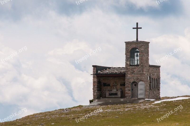 Chapel Mountain Alpine Nature Mountain Chapel