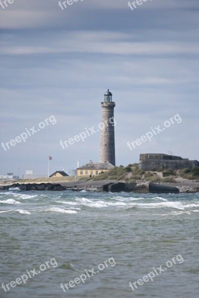 Sea Lighthouse The Waves Water Landscape