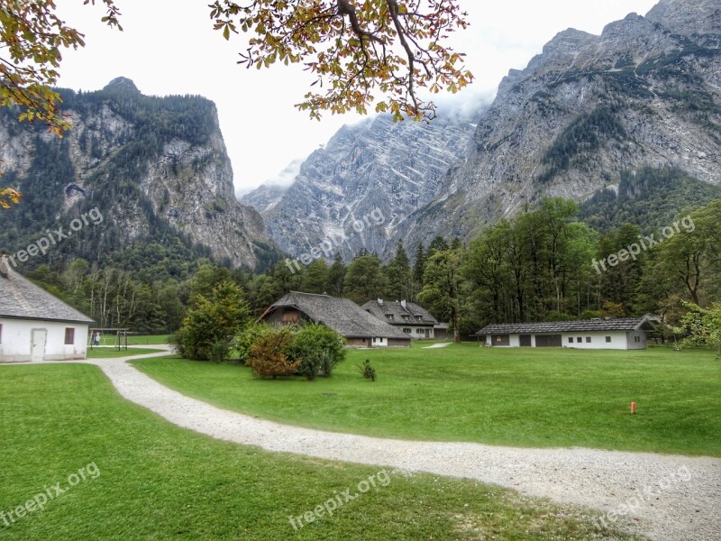 Bavaria Königssee Tourism Germany Mountains