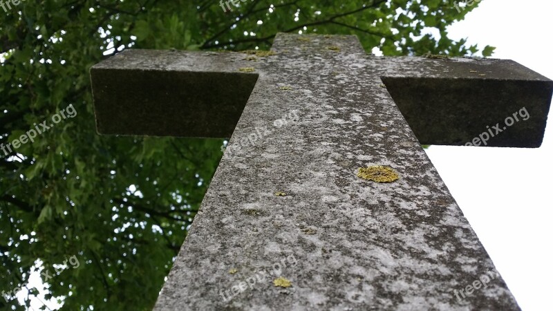 Cross Stone Cross Memorial Stone Steinmetz Tomb