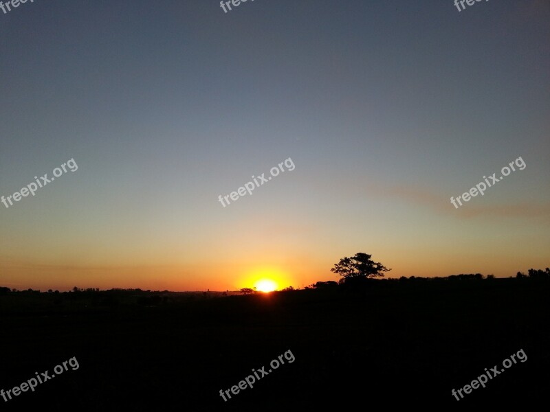 Nature Sunset Horizon Afternoon Finale