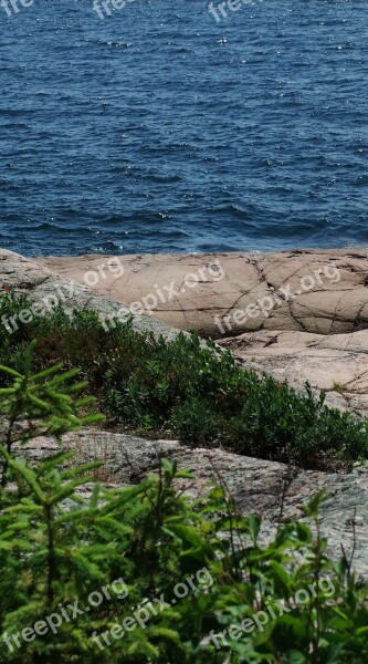 Ocean Large Bergeronnes Nature Roche Free Photos