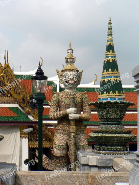 Bangkok Palace Royal Guardian Statue