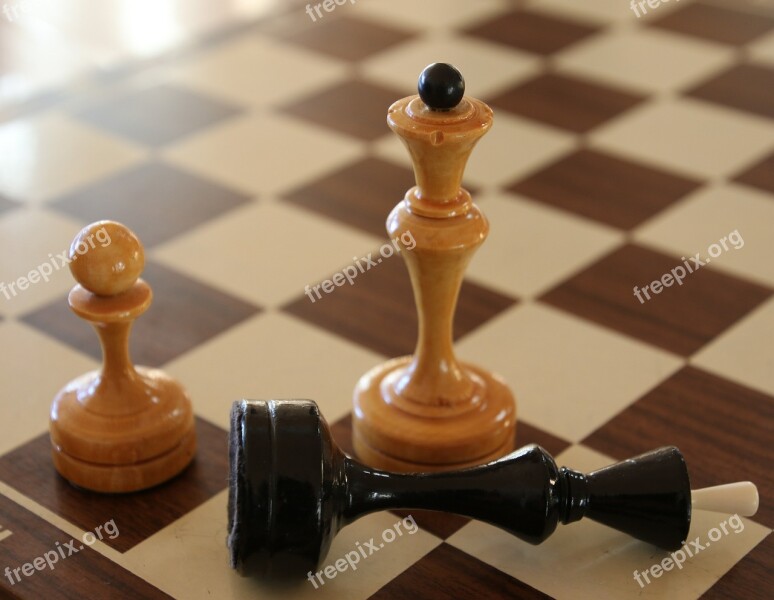 Chess Match Win Lose Duel