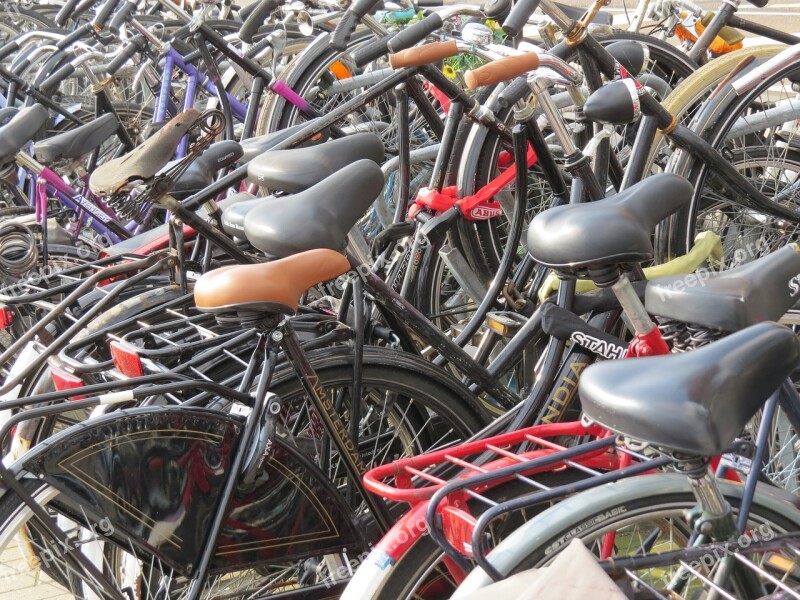 Amsterdam Bicycle Parking Free Photos