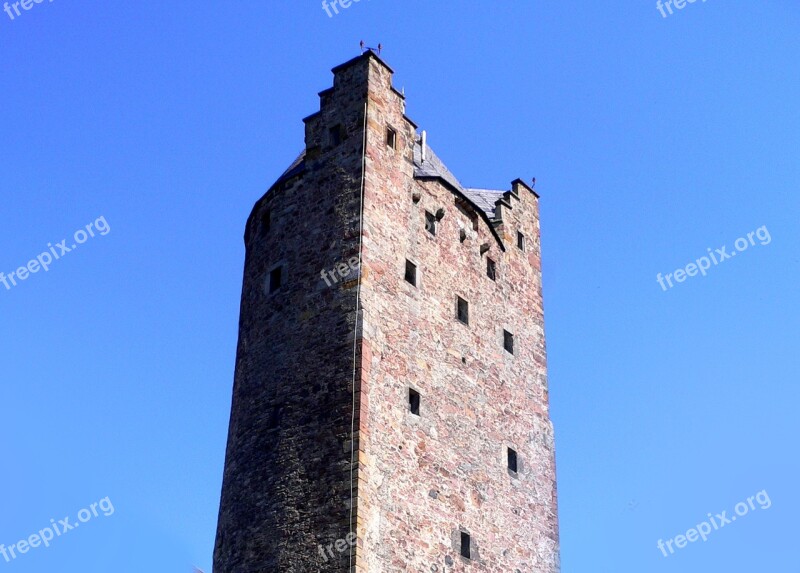 Tower Castle Middle Ages Ruin Bad Wildungen