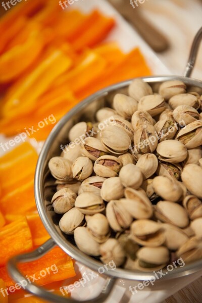 Pistachios Nuts Snack Spread Bowl