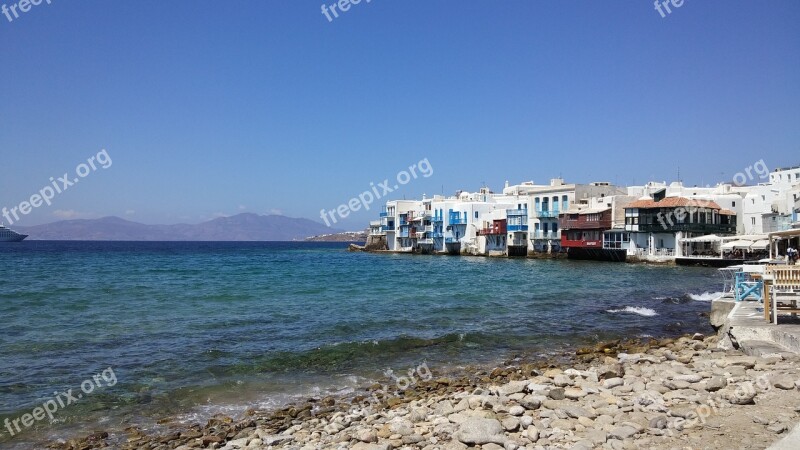 Mykonos Island Greece Sea Beach