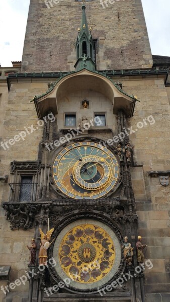 Astronomical Clock Town Square As Astronomical Prague