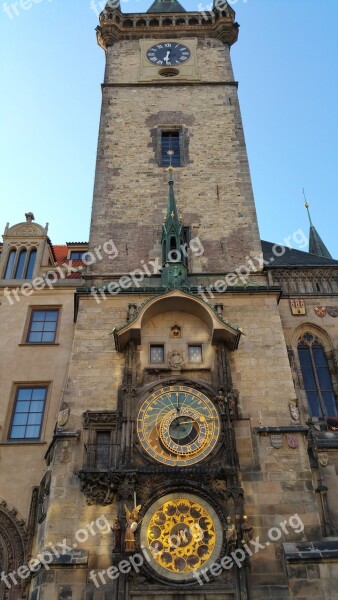 Astronomical Clock Town Square As Astronomical Prague