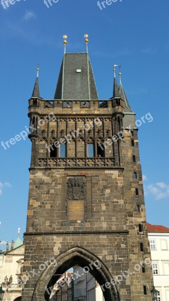 Prague Tower Czech Gothic Free Photos