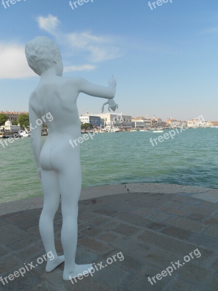 Venice Tourism Punta Della Dogona Venezia Free Photos