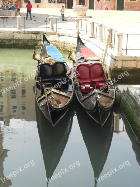 Venice Gondola Tourism Venetian Venezia