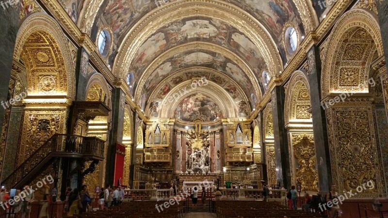 Malta Valletta City St John's Co-cathedral St John