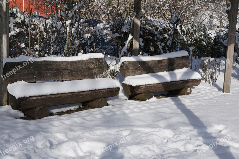 Snow Winter Bank Silent Tuttlingen