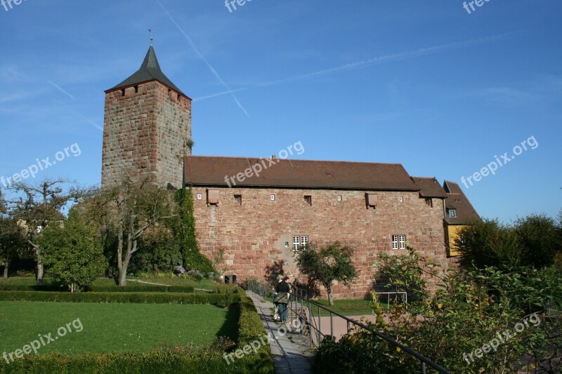 Burg Rothenfels Place Bavaria Nature Landscape