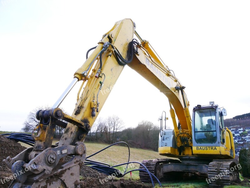 Excavators Yellow Scoop Know Free Photos