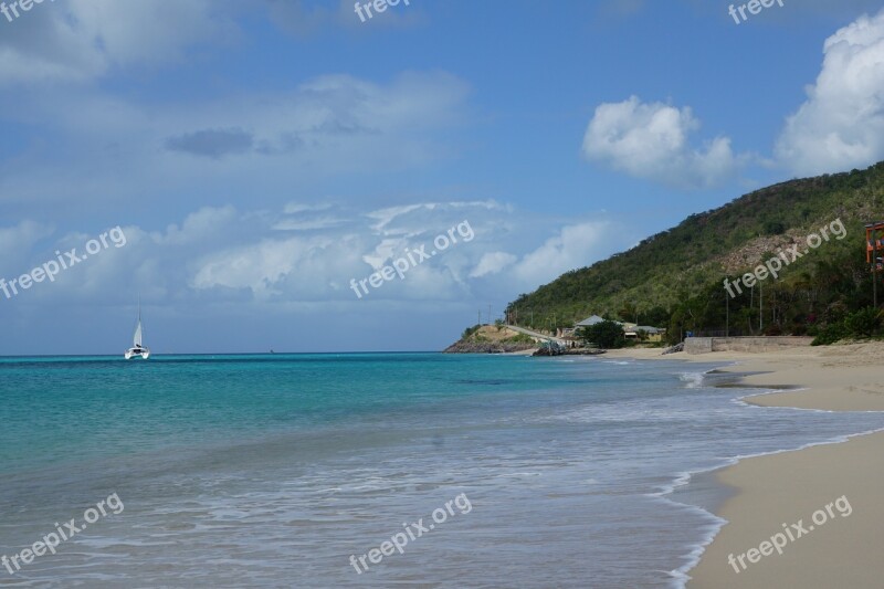 Antigua Caribbean Beach Sea Ocean