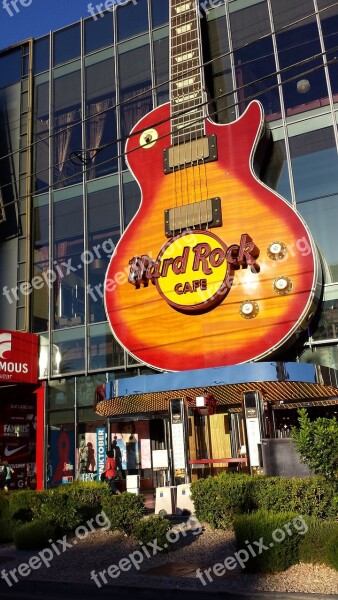 Hard Rock Hotel Las Vegas Guitar Sign Las Vegas Hotel