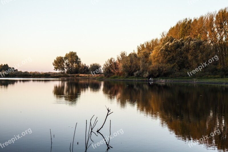 Fishing River Body Of Water Beach Russia