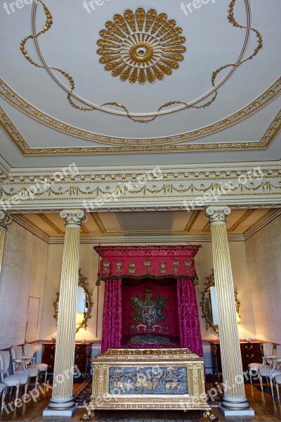 Bedroom Ceiling Ornate Blickling Estate Palace