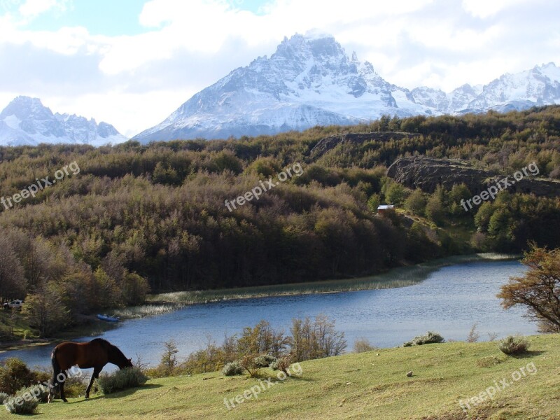 Southern Chile Water Mountains Free Photos