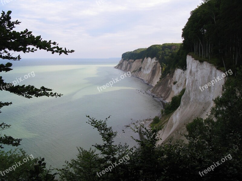 White Cliffs Rügen National Park Jasmund Baltic Sea