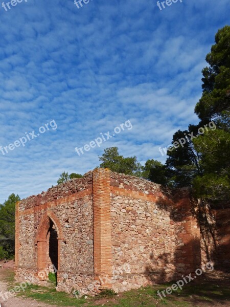 Hermitage Ruin Sky Symbol Metaphor