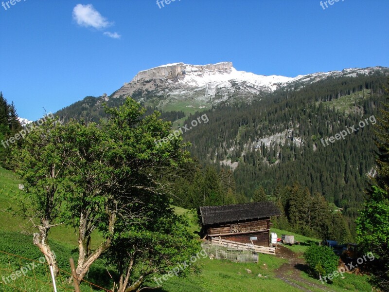 Alpine Kleinwalsertal High Ifen Spring Mountain