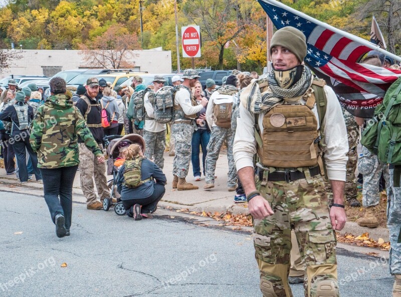 Ruck March Army Marine Navy